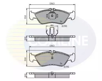 Комплект тормозных колодок COMLINE CBP0478