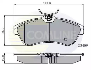 Комплект тормозных колодок COMLINE CBP01146