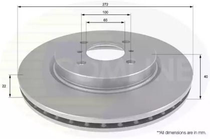 Тормозной диск COMLINE ADC0935V