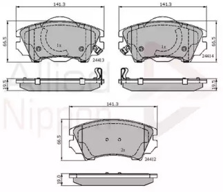 Комплект тормозных колодок COMLINE ADB31680