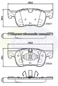 Комплект тормозных колодок COMLINE CBP02246