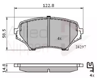 Комплект тормозных колодок COMLINE ADB31631