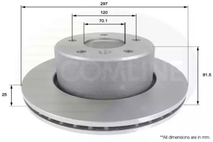 Тормозной диск COMLINE ADC1320V