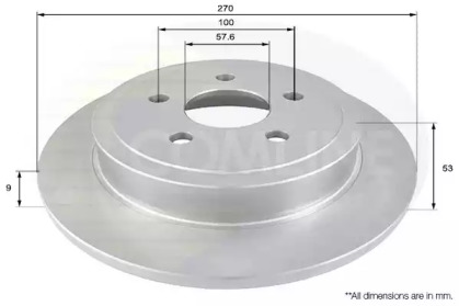 Тормозной диск COMLINE ADC2308