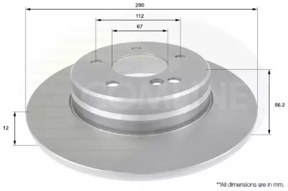 Тормозной диск COMLINE ADC1636