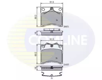 Комплект тормозных колодок COMLINE CBP0953