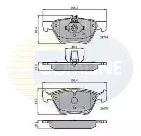 Комплект тормозных колодок COMLINE CBP0913