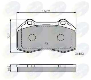 Комплект тормозных колодок COMLINE CBP01703