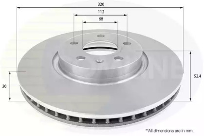 Тормозной диск COMLINE ADC2614V