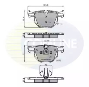 Комплект тормозных колодок COMLINE CBP01671