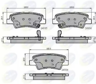 Комплект тормозных колодок COMLINE CBP32023