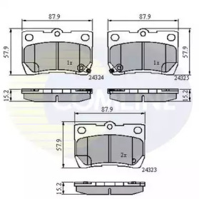 Комплект тормозных колодок COMLINE CBP31729