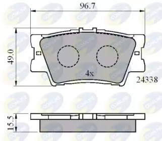 Комплект тормозных колодок COMLINE CBP01581