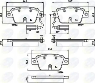 Комплект тормозных колодок COMLINE CBP12154