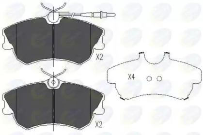 Комплект тормозных колодок COMLINE CBP11539