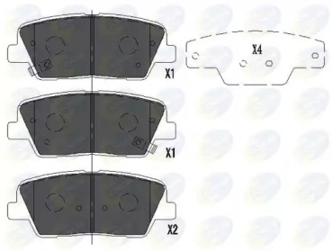 Комплект тормозных колодок COMLINE CBP36009