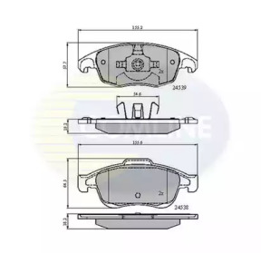 Комплект тормозных колодок COMLINE CBP01719