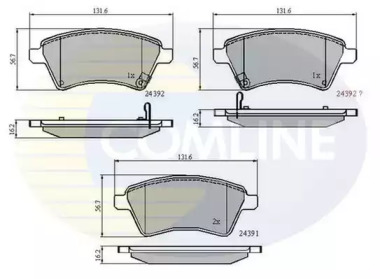 Комплект тормозных колодок COMLINE CBP31513