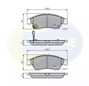 Комплект тормозных колодок COMLINE CBP31125