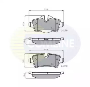 Комплект тормозных колодок COMLINE CBP01759