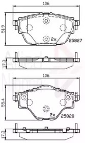 Комплект тормозных колодок COMLINE ADB32235