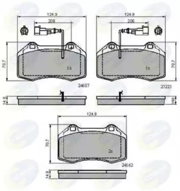 Комплект тормозных колодок COMLINE CBP11703