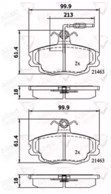 Комплект тормозных колодок COMLINE ADB1133