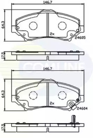 Комплект тормозных колодок COMLINE CBP36066