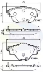 Комплект тормозных колодок COMLINE CBP32235