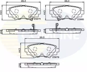 Комплект тормозных колодок COMLINE CBP32248