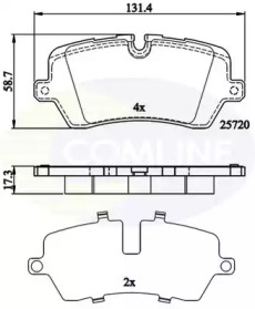 Комплект тормозных колодок COMLINE CBP02256