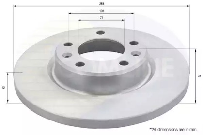Тормозной диск COMLINE ADC2723