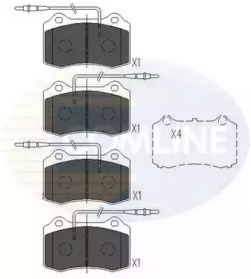 Комплект тормозных колодок COMLINE CBP11227