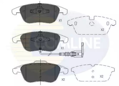 Комплект тормозных колодок COMLINE CBP16022