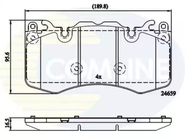 Комплект тормозных колодок COMLINE CBP02211