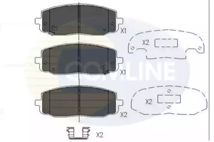 Комплект тормозных колодок COMLINE CBP36008