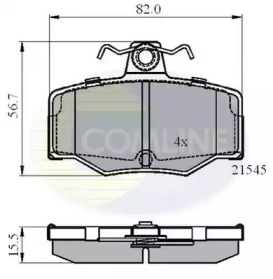 Комплект тормозных колодок COMLINE CBP0878