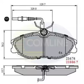 Комплект тормозных колодок COMLINE CBP1340