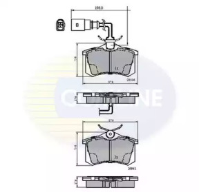 Комплект тормозных колодок COMLINE CBP1797