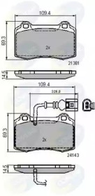 Комплект тормозных колодок COMLINE CBP11737