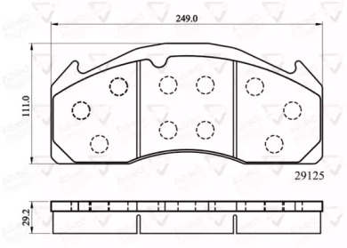 Комплект тормозных колодок COMLINE ACV055HD