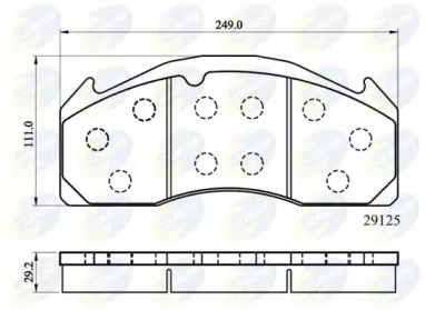 Комплект тормозных колодок COMLINE CBP9055MK