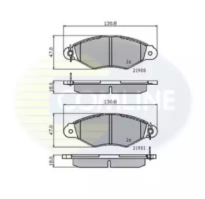 Комплект тормозных колодок COMLINE CBP0485