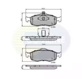 Комплект тормозных колодок COMLINE CBP0514