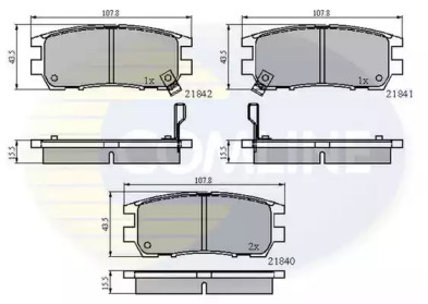 Комплект тормозных колодок COMLINE CBP3233