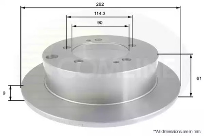 Тормозной диск COMLINE ADC0368