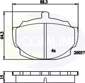 Комплект тормозных колодок COMLINE CBP0241