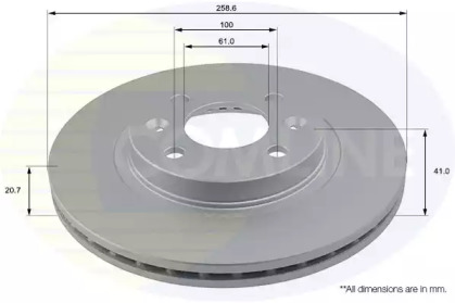 Тормозной диск COMLINE ADC1507V