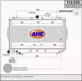 Теплообменник AHE 112.035