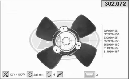 Вентилятор AHE 302.072